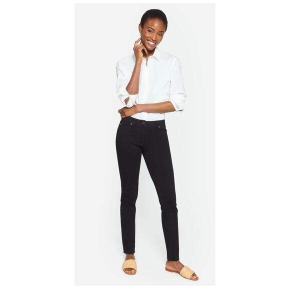 J.McLaughlin Lexi Skinny Jeans Sz 8 Black Stretch Mid Rise Denim EUC - Picture 1 of 11